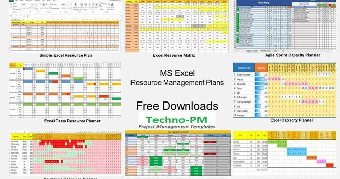 Resource Capacity Planning Template Free Resource Management Templates for Multiple Projects