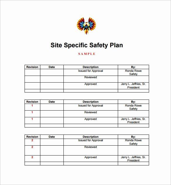 Safety Plan Template for Youth Site Specific Safety Plan Template New Sample Safety Plan