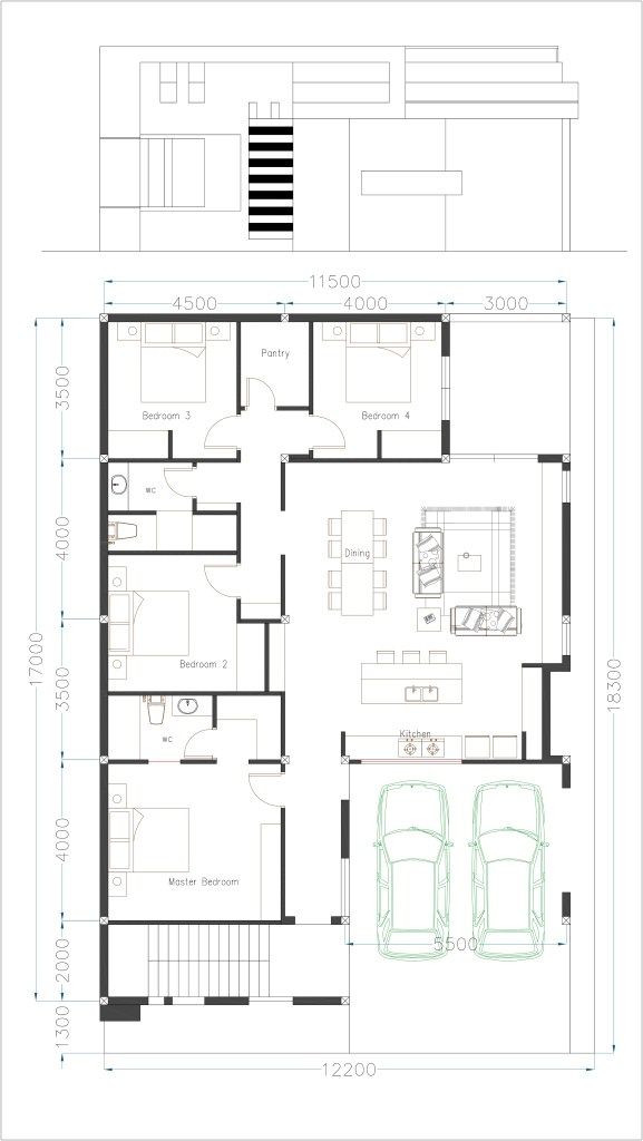Sketchup Floor Plan Template E Story House Plan 40x60 Sketchup Home Design Sam Phoas