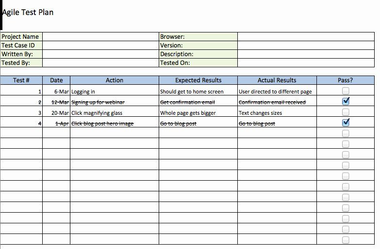 Software Test Plan Template Excel Pin On Business Plan Template for Startups