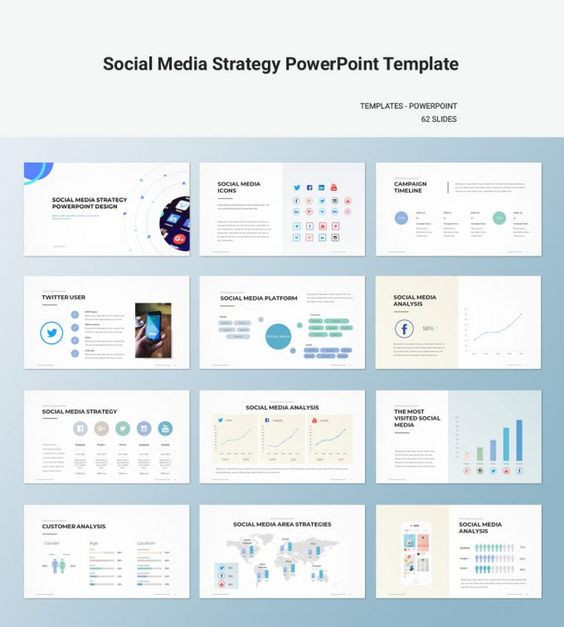 Strategic Plan Powerpoint Template social Media Strategy Template Download Powerpoint