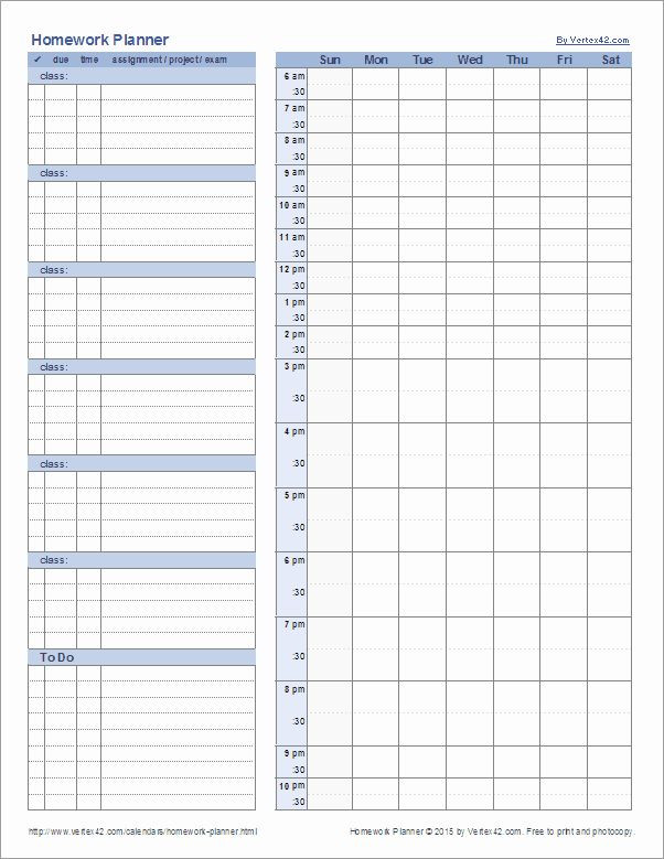 Student Planner Template Free Printable Pin On Zb