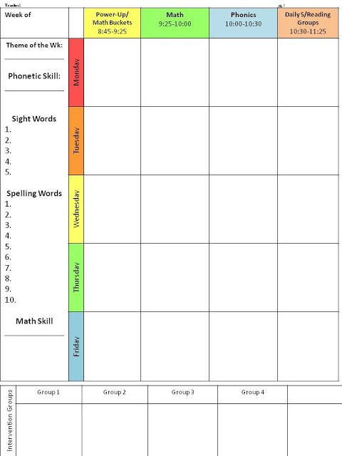 Teacher Planning Book Template I Started Using This Editable Lesson Plan Template Last Year