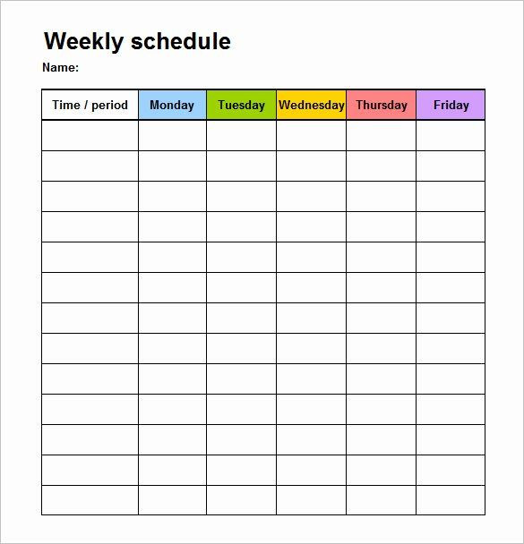 Teacher Weekly Planner Template Teacher Daily Schedule Template Free Beautiful Free