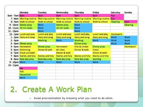 Time Management Plan Template I Need A Chart Like This for This Year Crazy with 4 Kids to