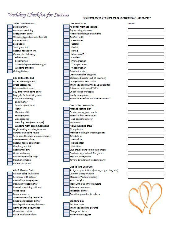 Wedding Planning Checklist Template Wedding Planning Checklist