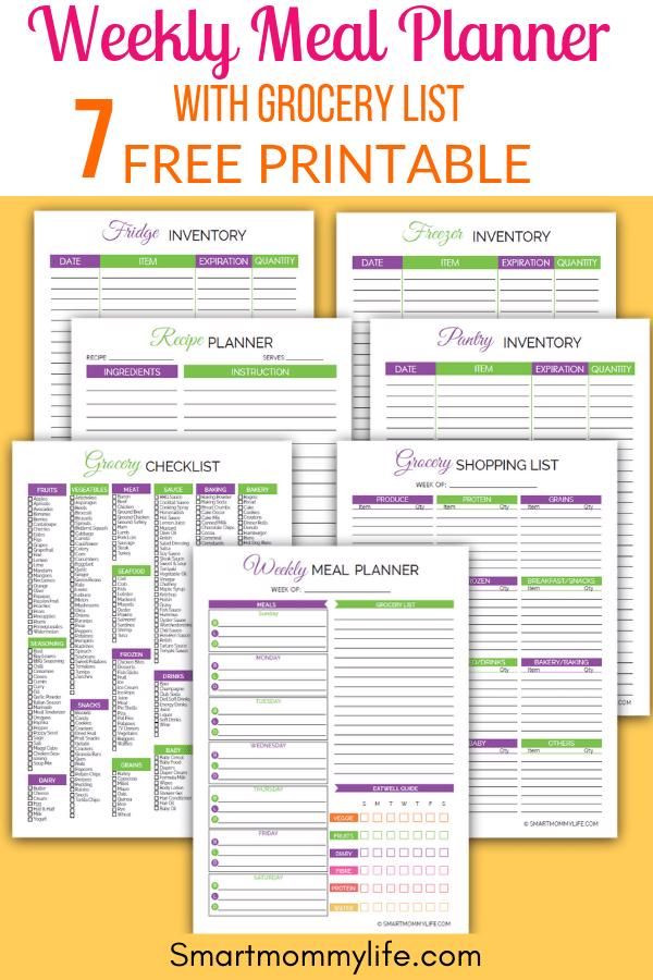 Weekly Meal Planner Template Pdf Cute Free Printable Weekly Meal Planner Template with