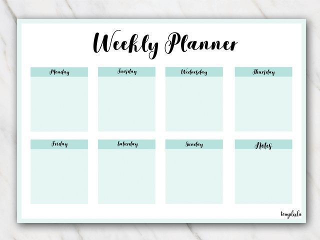 Weekly Planner Template Printable Free Pin by Ariel Hardwick On Weekly Planner Printable