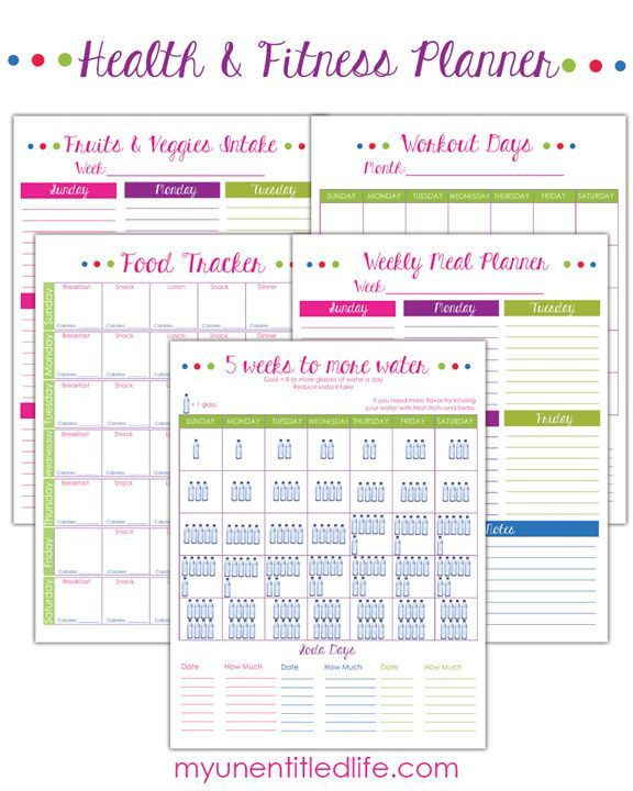 Weight Loss Menu Planner Template Pin On Free Printables