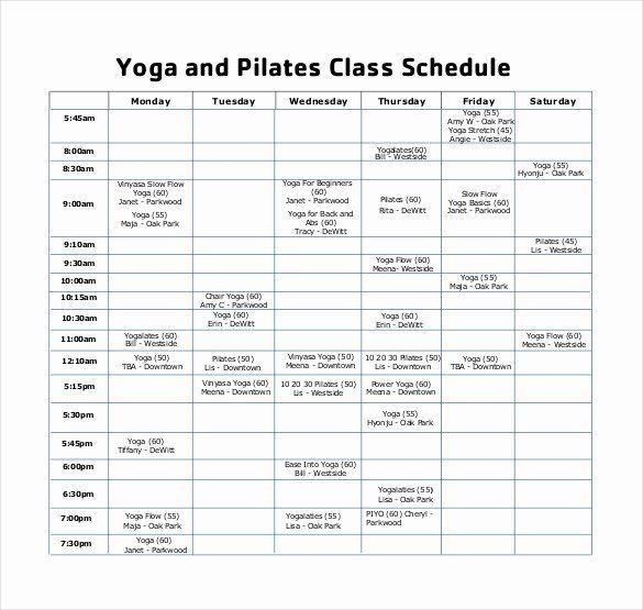 Yoga Class Plan Template Yoga Class Plan Template Lovely Pilates Business Plan
